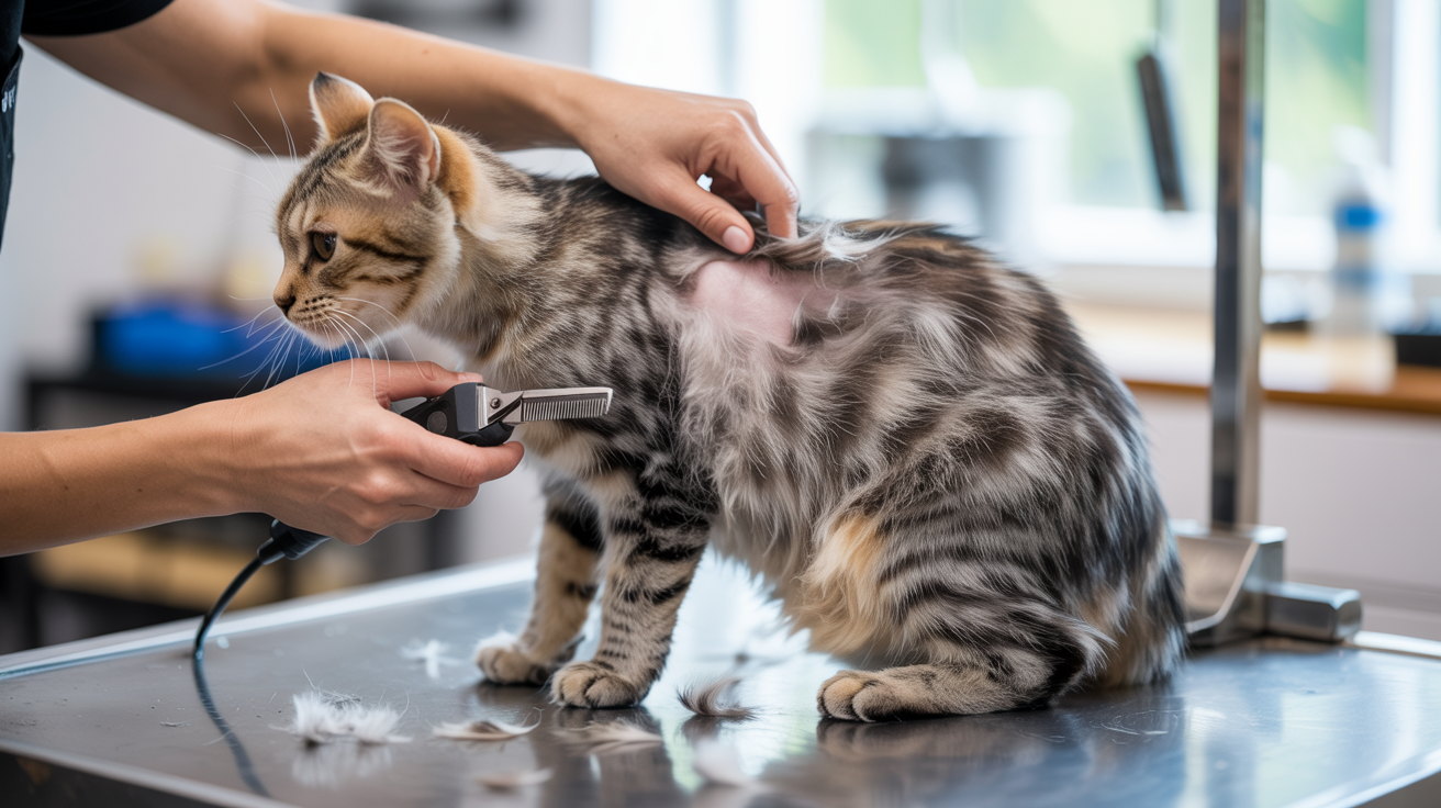 Matted Fur? Here's Exactly How Professional Groomers Handle It 5 a documentary style photograph of a
