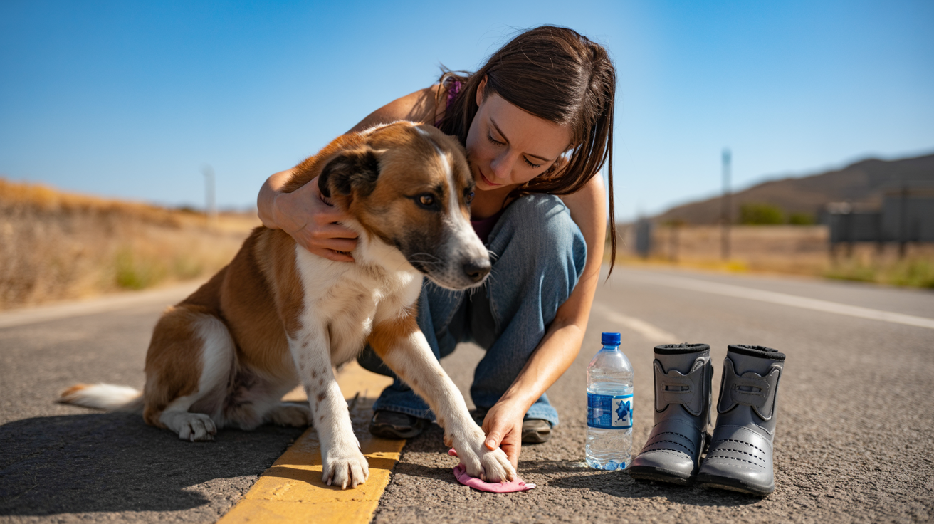 Protect those paw pads - West Texas pavement is brutal